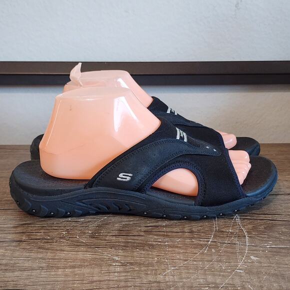 Skechers Reggae Sun Fest Women's Sandals Shoes Size 10 Black - Picture 3 of 9